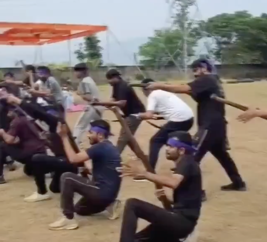 VHP-Bajrang Dal Camp in Sabarkantha Trains Youth in Rifle Handling and Firearm Basics