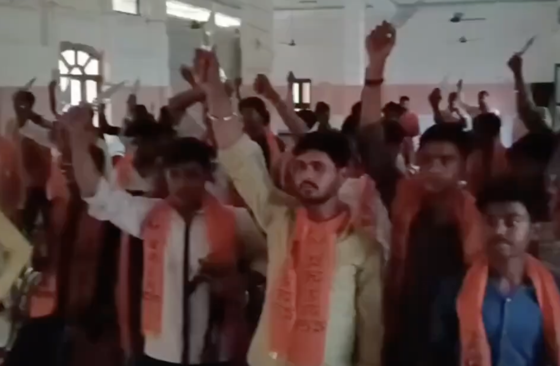 VHP Bajrang Dal Trishul Ceremony Pushes Hindu Rashtra Agenda