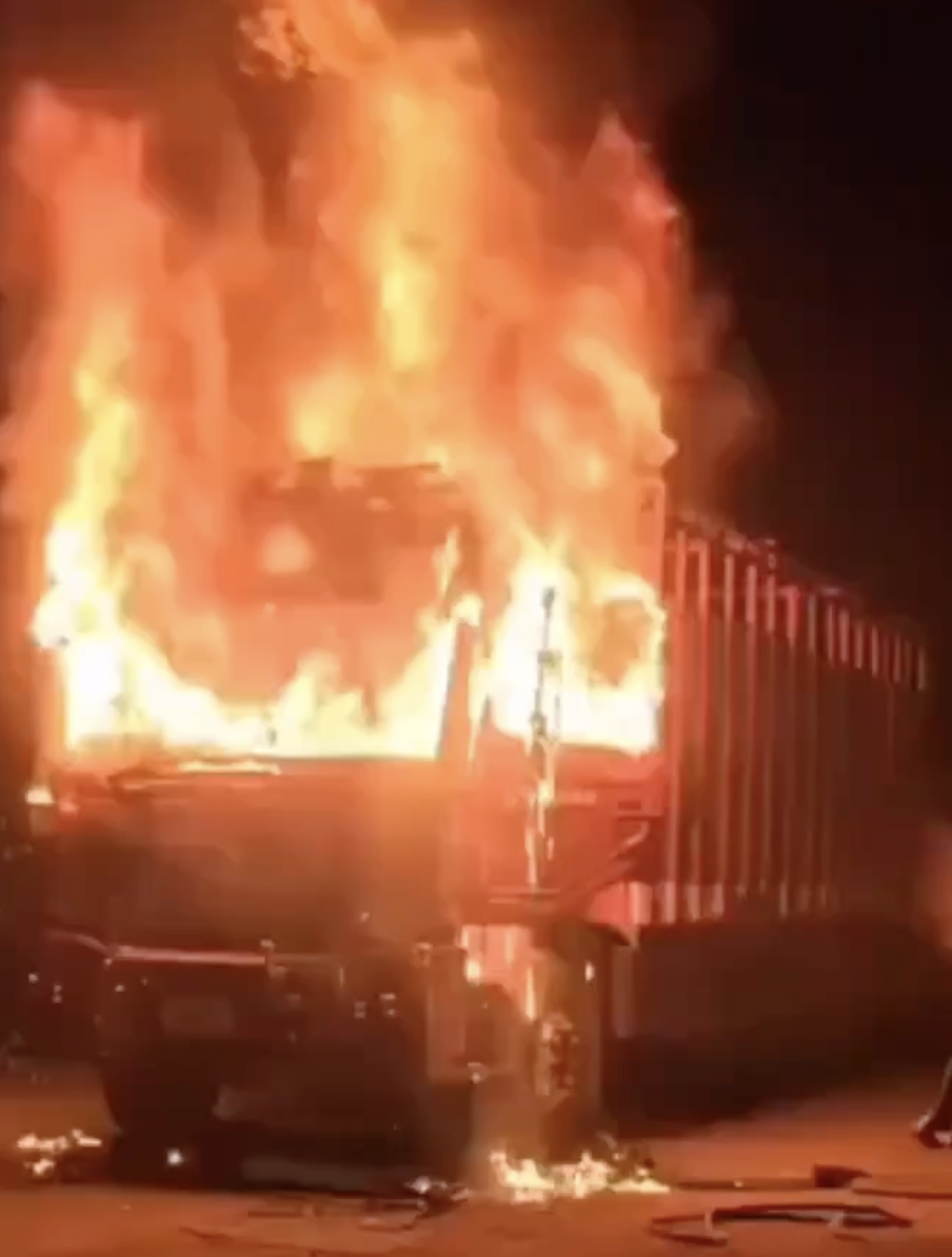 In Kachola, Cow Vigilantes Torch Cattle Truck; Claim It Was Used for Smuggling