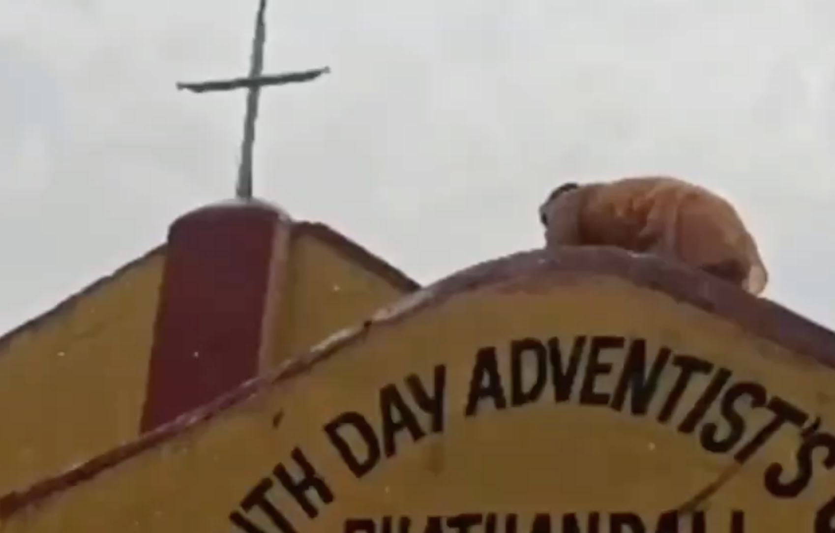 In Bhathanpali, VHP-Bajrang Dal Vandalise Church; Replace Cross With Saffron Flags