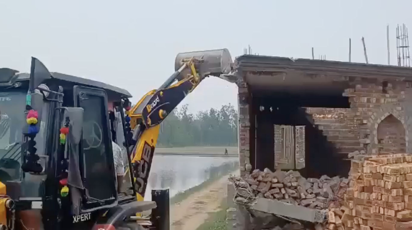 In Bhojpur, Mosque Demolished By Authorities; Admin Claims Illegal Construction