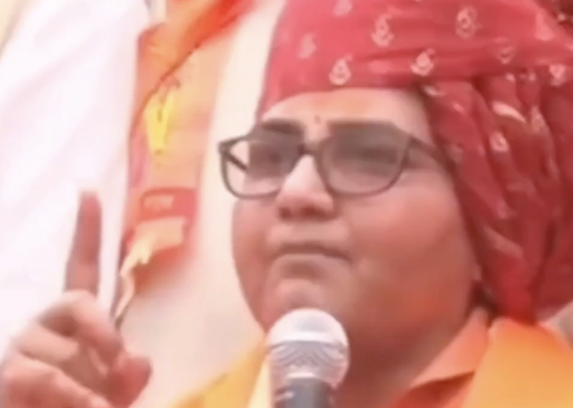 In Indore, BJP MP Pragya Thakur Incites Violence; Says “Slaughtering You Is Our Religion”