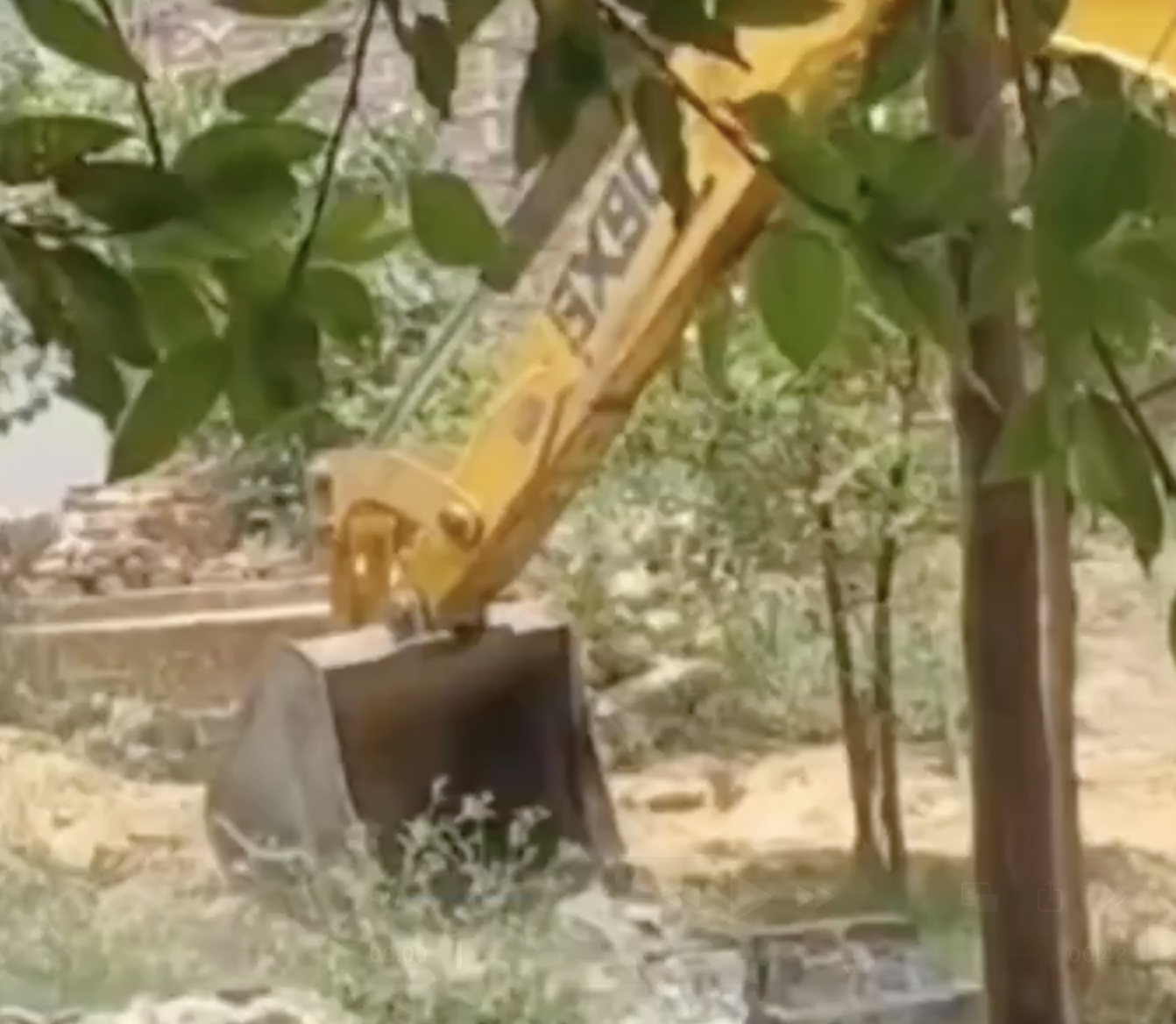 In Alam Sarai, Muslim Graveyard Bulldozed; Admin Claims Illegal Occupation