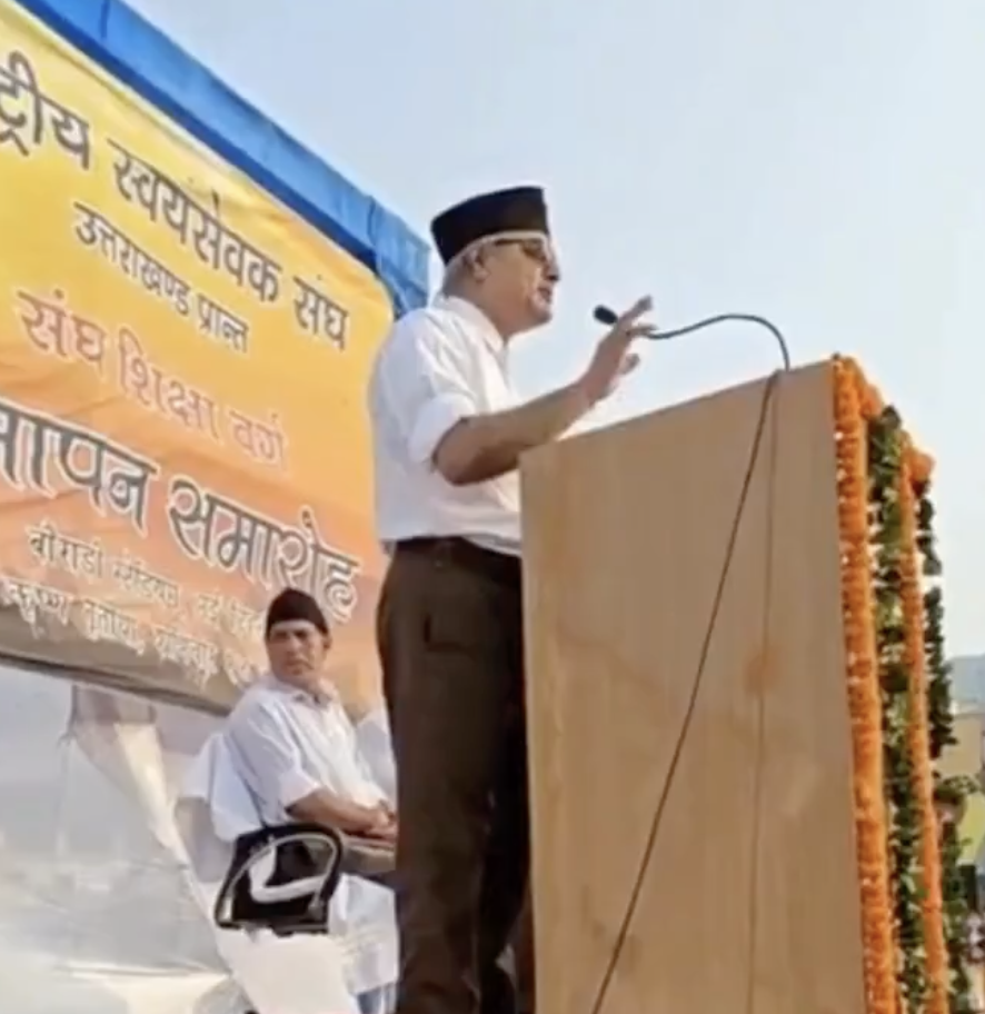 In Tehri, RSS leader declares India belongs only to Hindus; calls to exclude ‘outsiders’