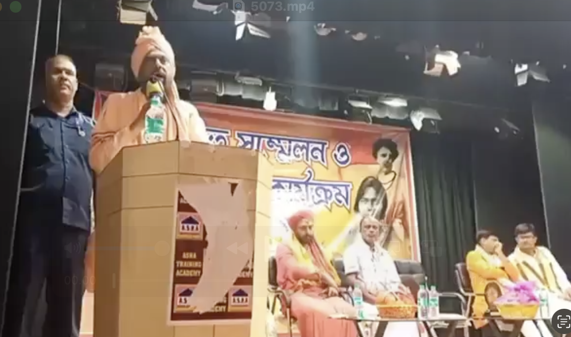 In Barrackpore, monk spreads ‘love jihad’ conspiracy at Bongiyo Sanskriti Manch event