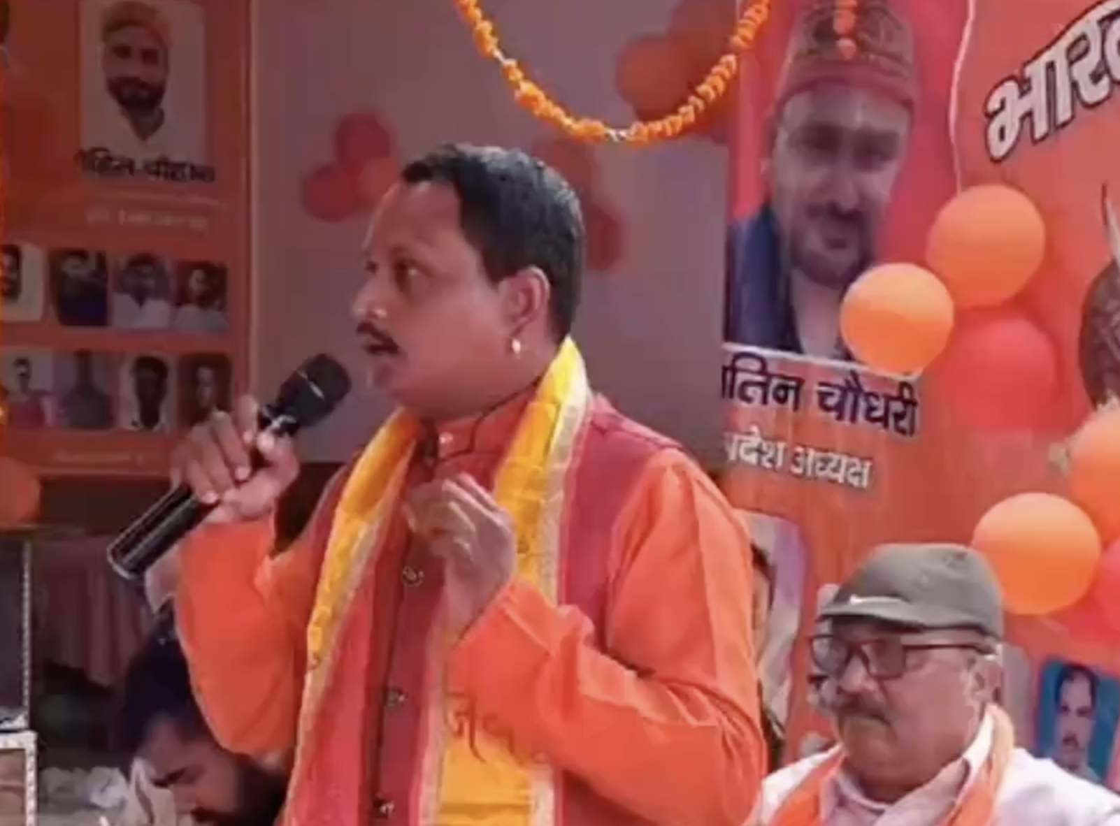 In Bhagwanpur, Hindu Raksha Vahini Leader Calls Muslims “Hyenas” and Spreads ‘Love Jihad’