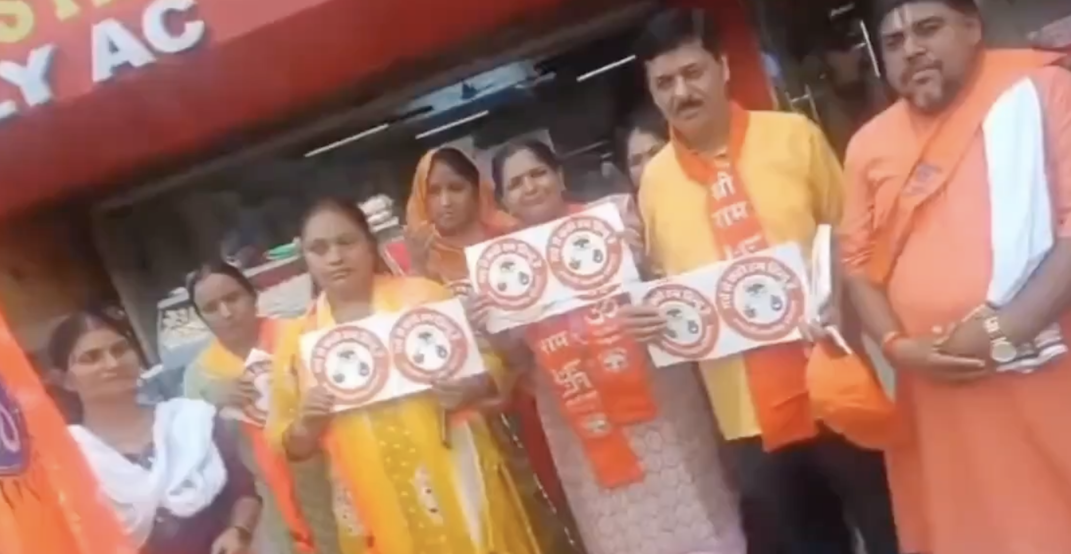 In Mehrauli, VHP Puts “We Are Hindus” Stickers on Shops Before Kanwar Yatra