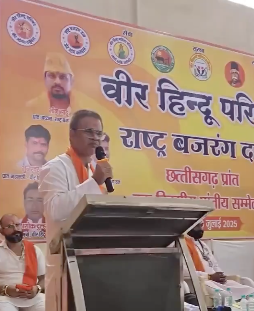 In Raipur, VHP-Bajrang Dal Speaker Calls for Hindu Rashtra and March to Temples