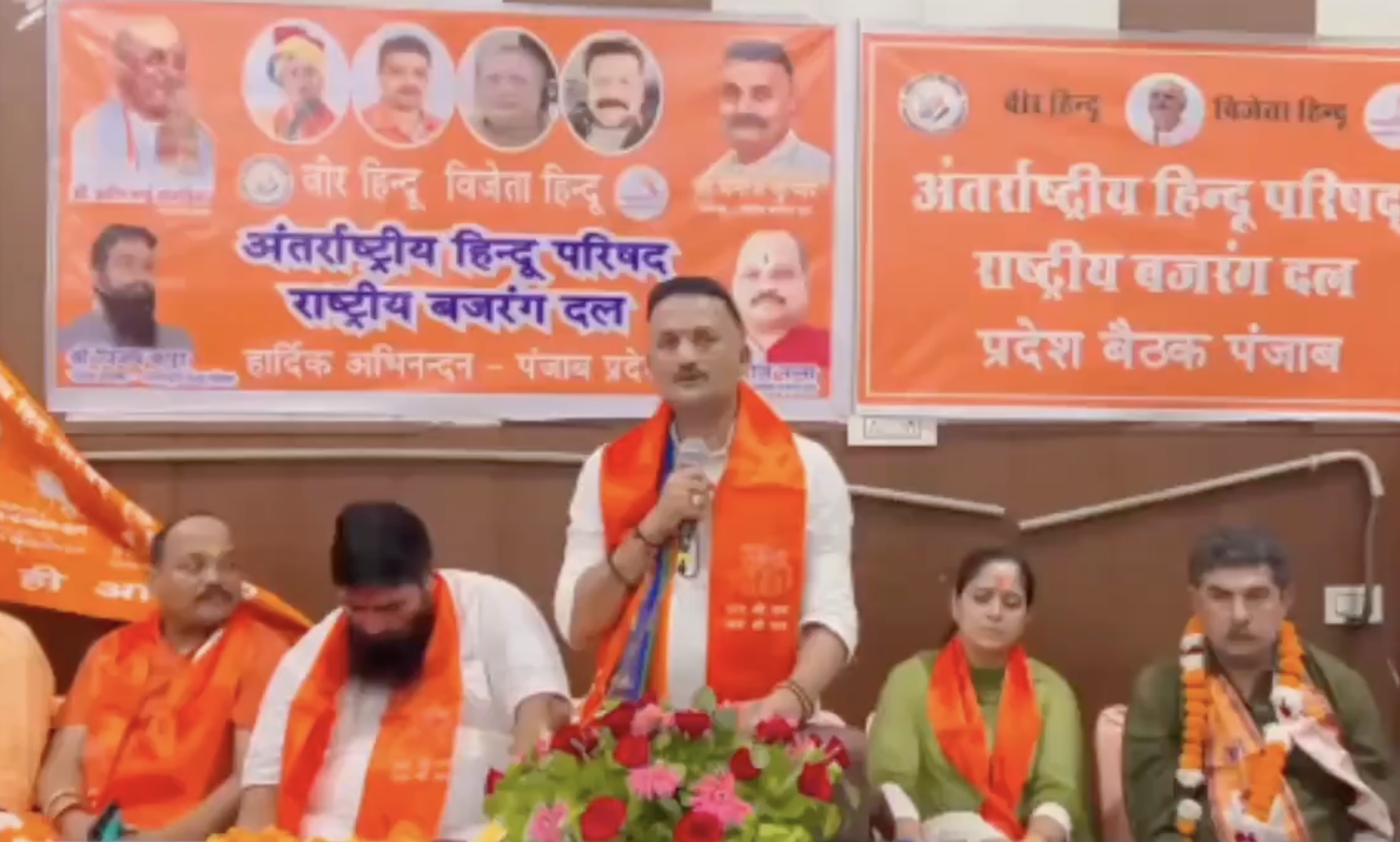 In Jalandhar, AHP chief Manoj Kumar brands madrasas terror hubs and spreads ‘love jihad’ myth