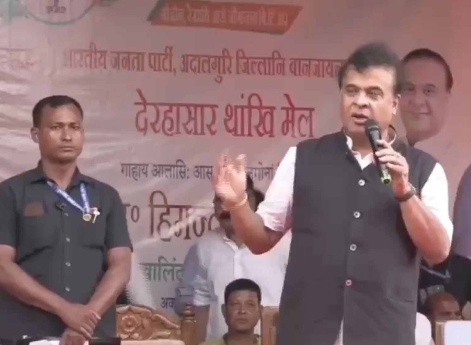 In Udalguri, CM Himanta Sarma targets alleged Bangladeshi entrants and urges identifying enemies