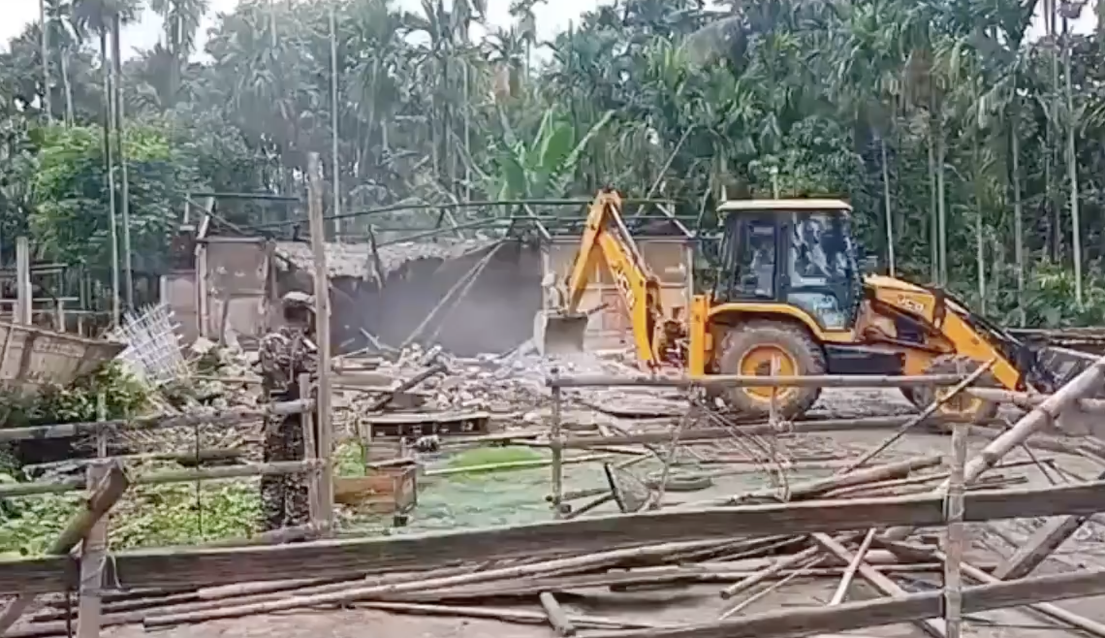 In Merapani, authorities evict Bengali-Muslim families citing illegal settlement