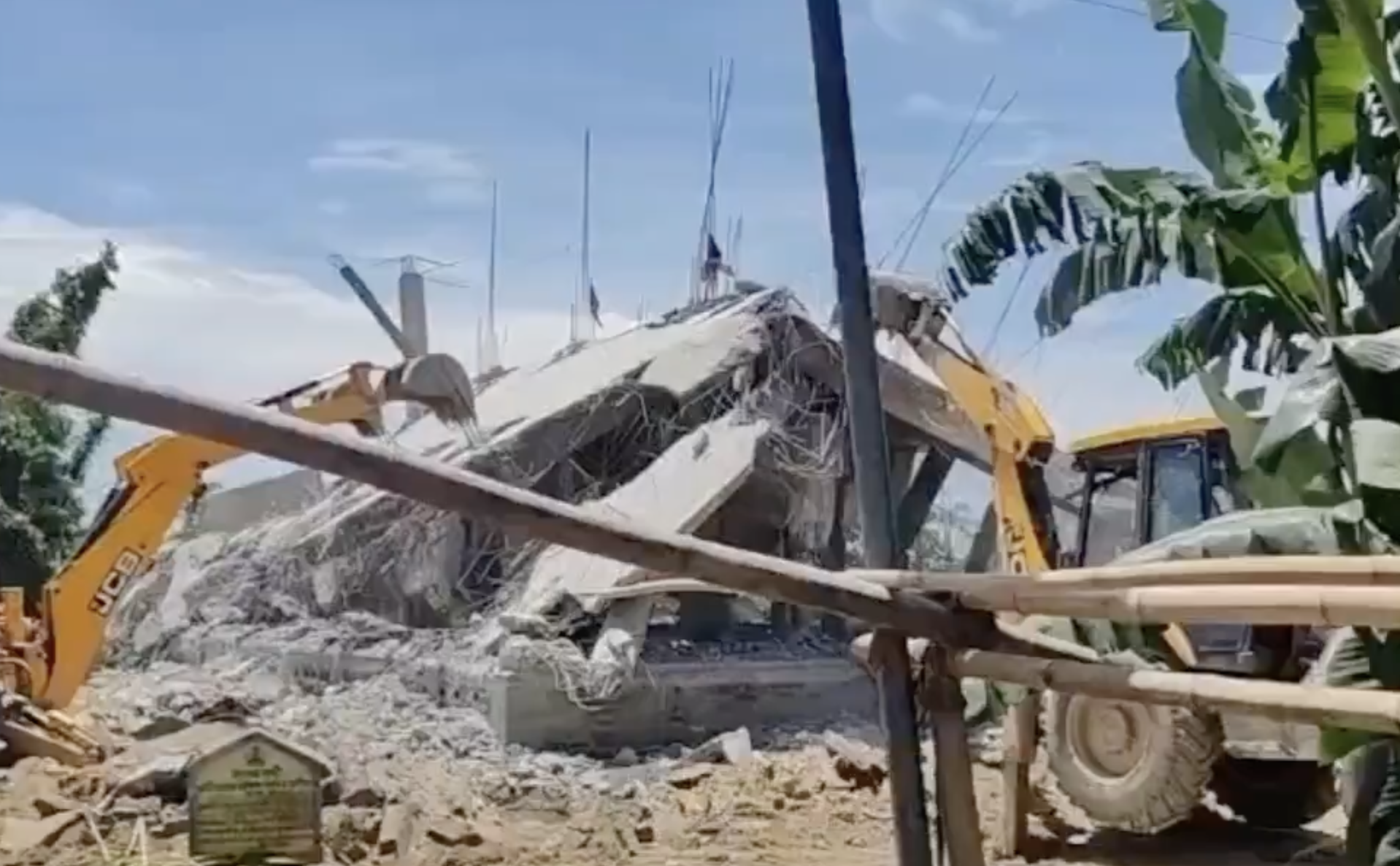 In Japoriguri, Biswanath, mosque demolished in eviction drive