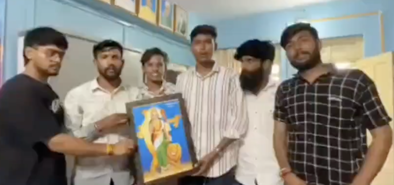 In Shamgarh, student wing demands Bharat Mata frame at school