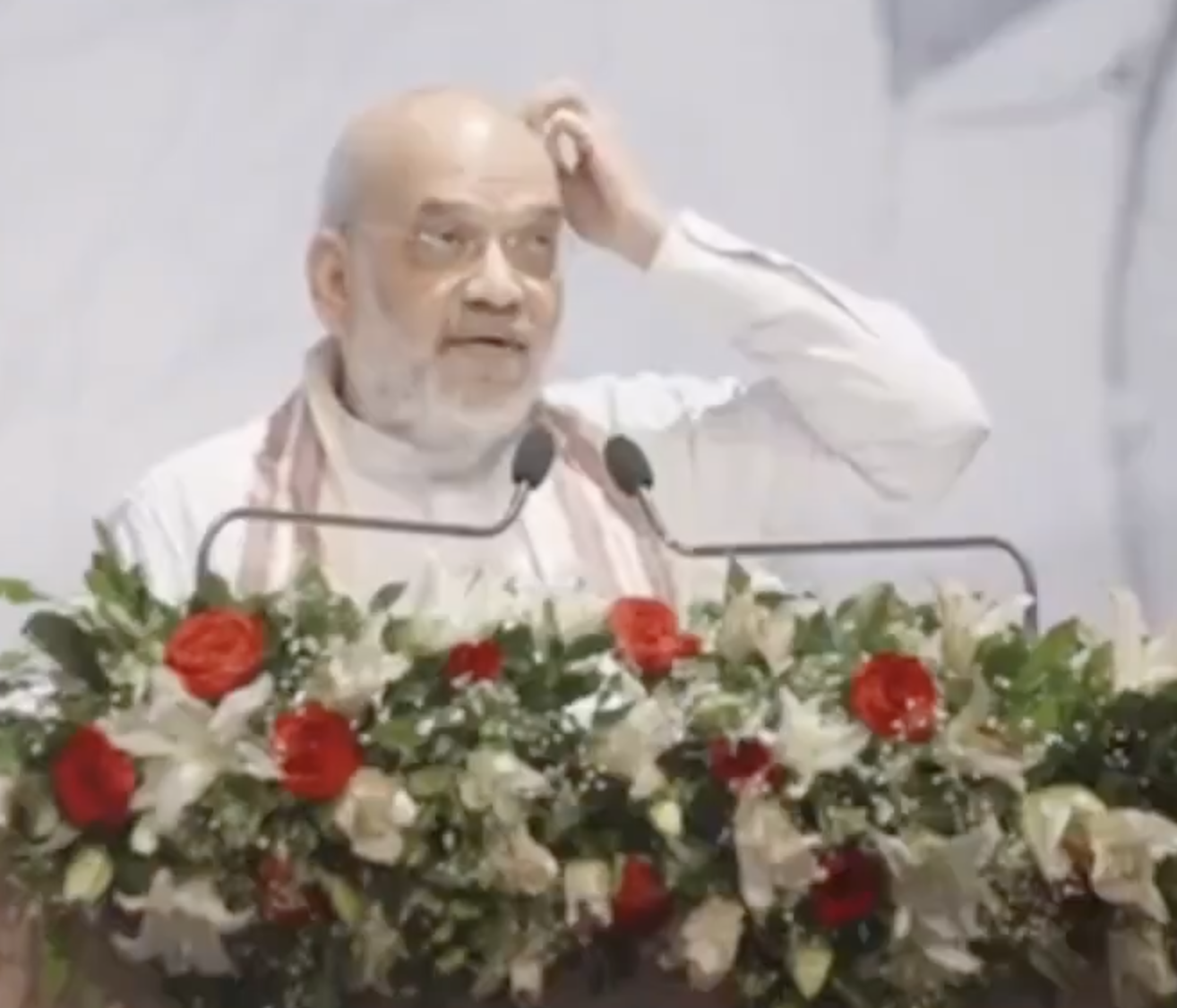 In Guwahati, Amit Shah hails land seizures from “infiltrators”