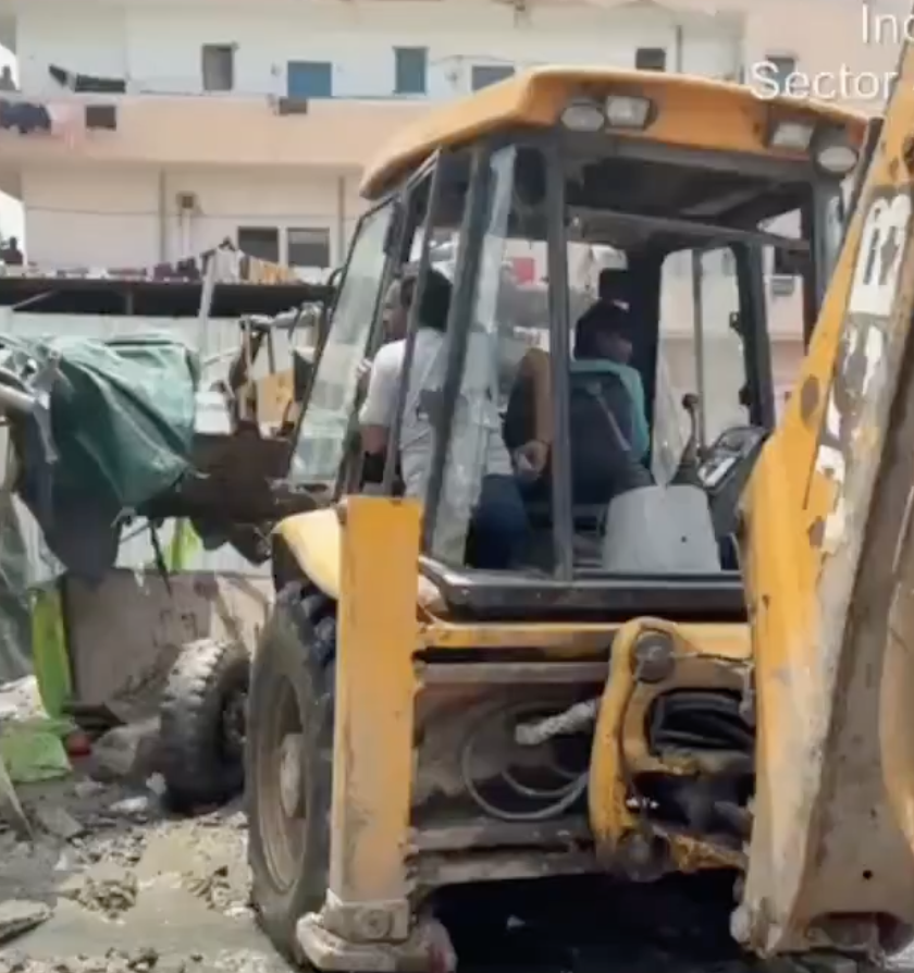 In Kundli, authorities demolish meat shops and slaughterhouses calling them encroachments