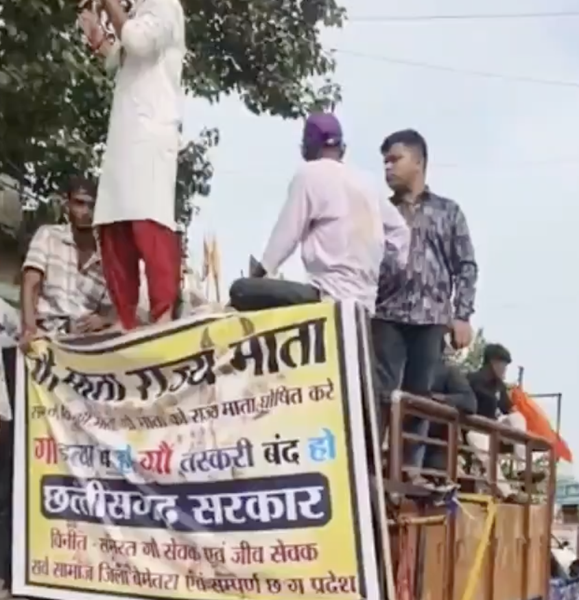 In Raipur, cow vigilante urges violence against non-Hindus and leads anti-Muslim chants