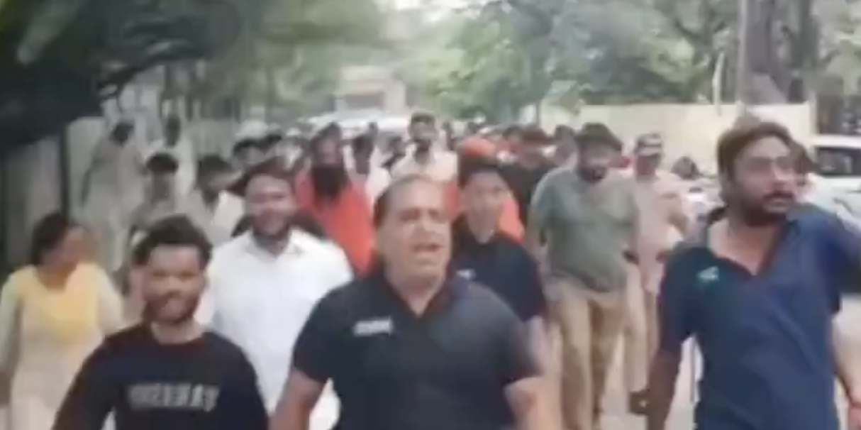 In Dehradun, Hindu Raksha Dal demands Navratri meat ban chanting ‘Jai Shri Ram’