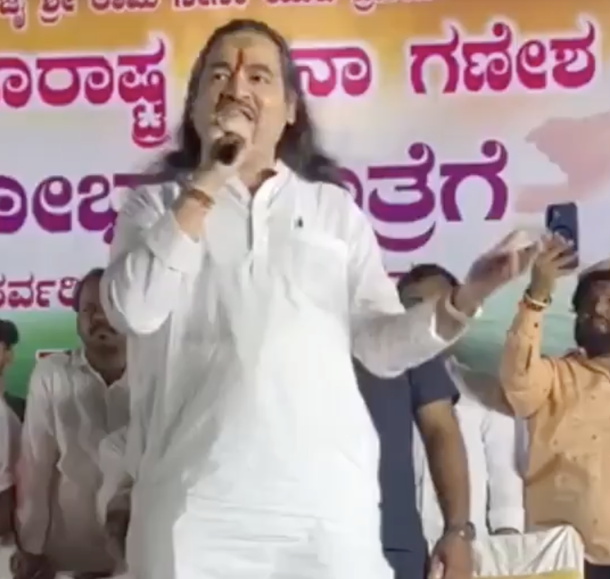 In Jevgiri, Hindu Rashtra Sena chief warns India will become Pakistan without Hindutva