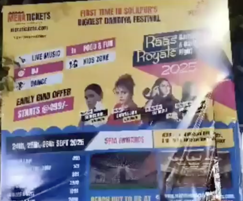 In Kanna Chowk, Sakal Hindu Samaj vandalises Garba hoardings, spreads ‘love jihad’ hate and slurs