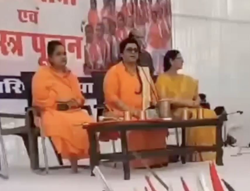 In Bhopal, Pragya Thakur calls Muslims “jihadis” and urges attacks on non-Hindu vendors during Shastra Puja