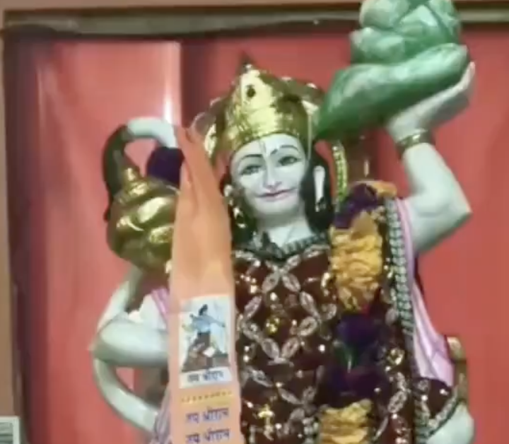 In Batrauli, AHP–Rashtriya Bajrang Dal hold weekly Shastra Pujan with Hanuman Chalisa