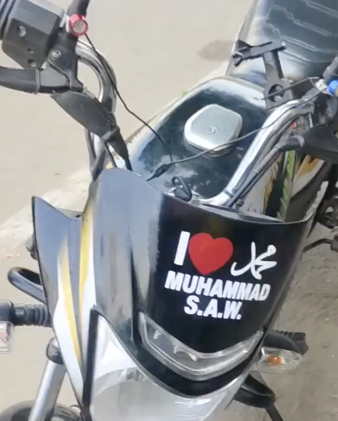 In Baghpat, police fine youth for an “I Love Mohammad” bike sticker