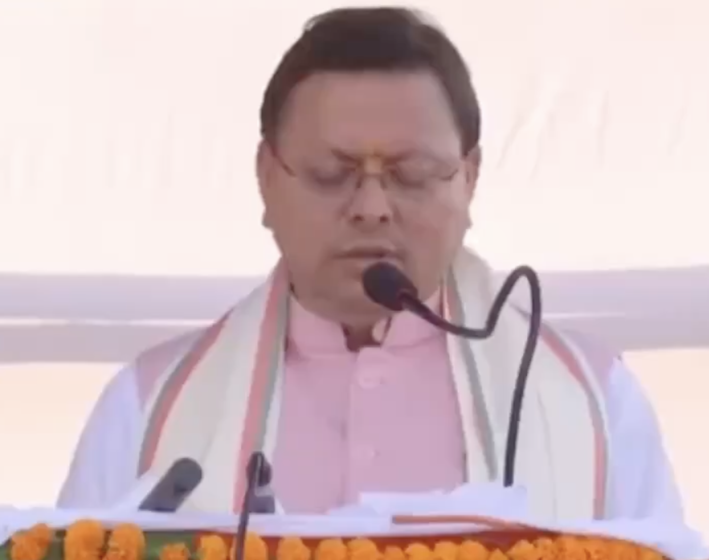 In Warisaliganj, CM Dhami touts UCC, anti-“jihad” laws, and denounces “appeasement”