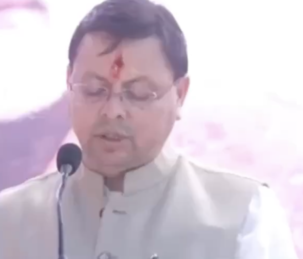 In Tanakpur, CM Dhami touts anti-“jihad” crackdowns, demolitions, and Operation Kalnemi