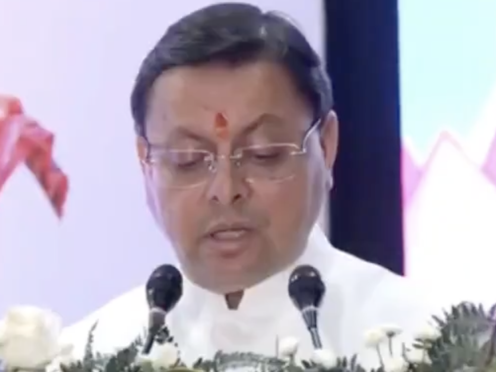 In Dehradun, CM Dhami Boasts of Anti-Conversion Laws and Madrasa Demolitions