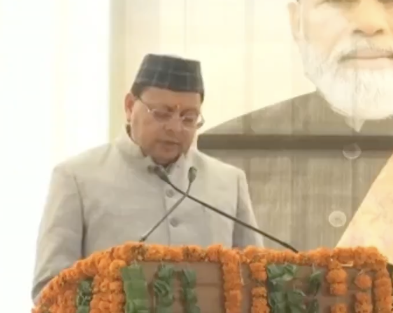 In Bhararisain, CM Dhami Hails ‘Land Jihad’ Crackdowns and Madrasa Closures