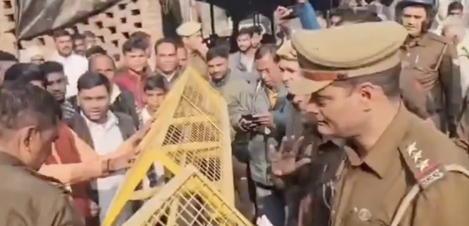 In Sambhal, Mahant Leads March Claiming Jama Masjid Stands on ‘Harihar Temple’