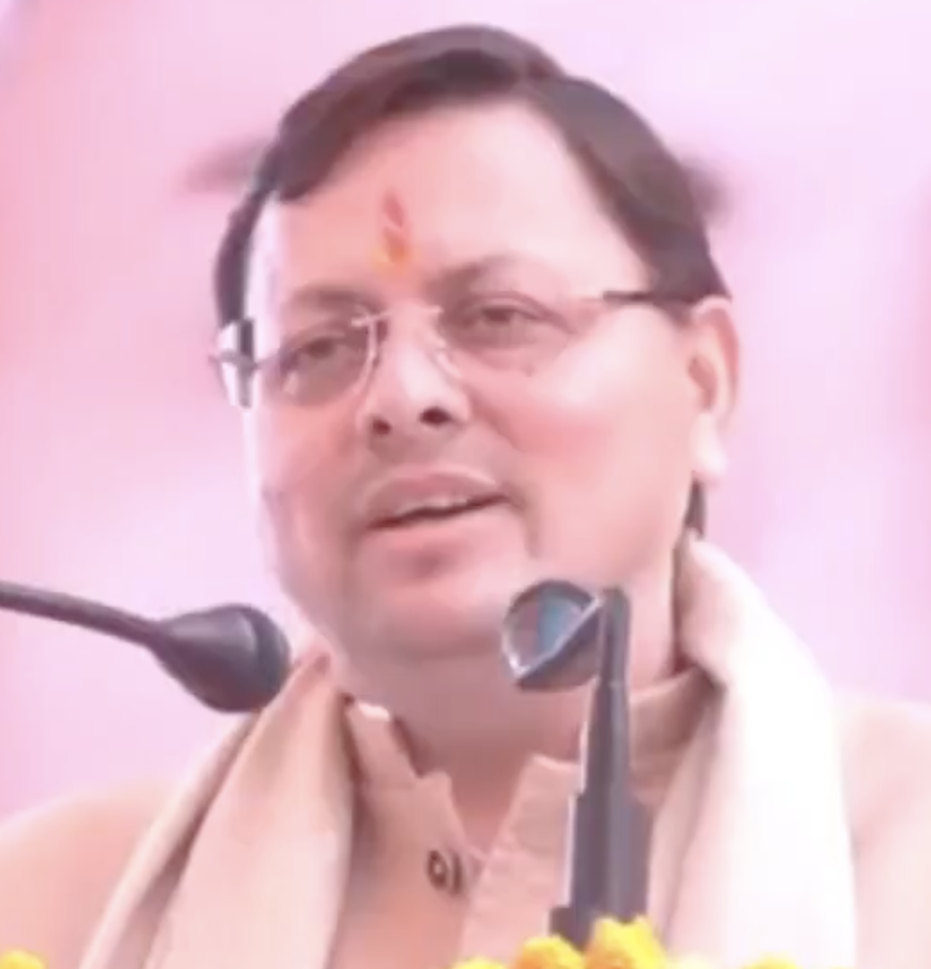 In Rudrapur, CM Dhami Touts Crackdown on ‘Land Jihad’ and Conversions