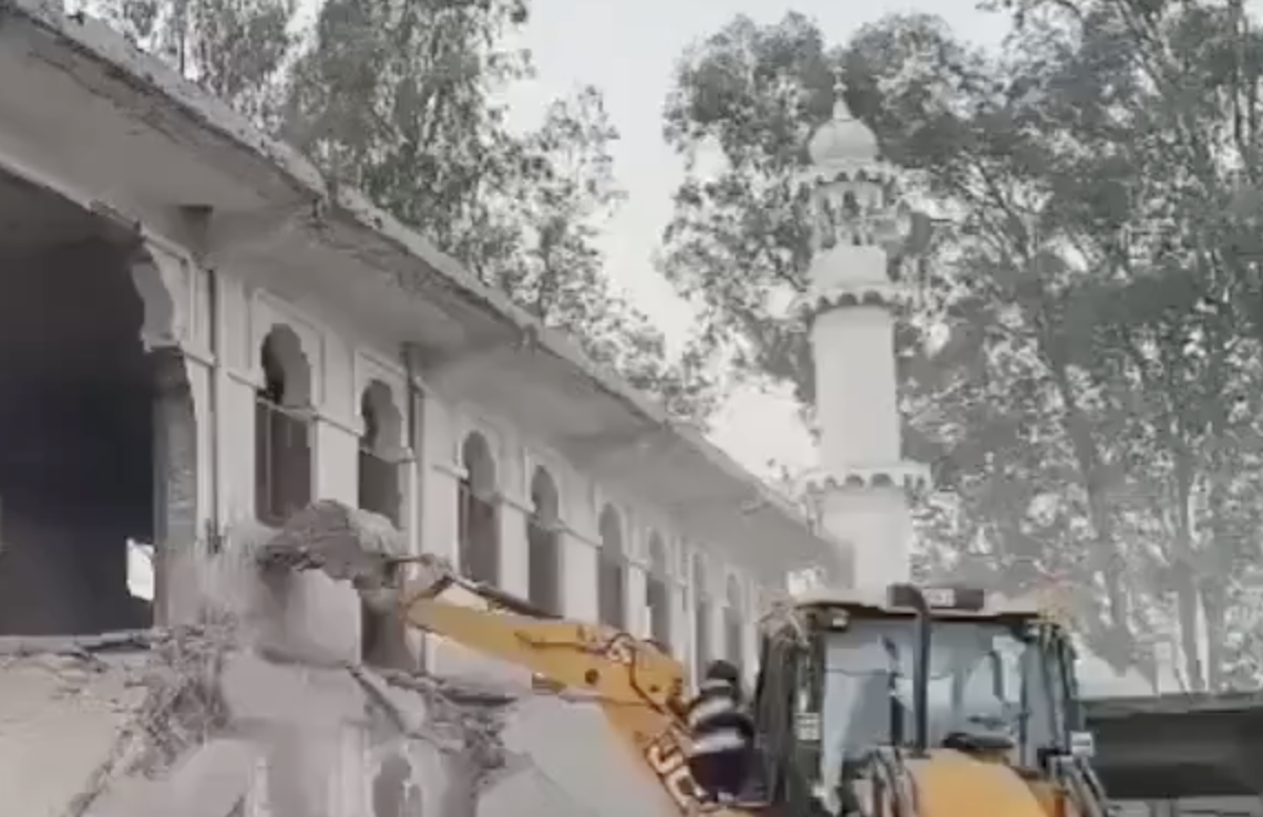 In Pachhadun, Officials Bulldoze Madrasa and 60 Structures in Eviction Drive