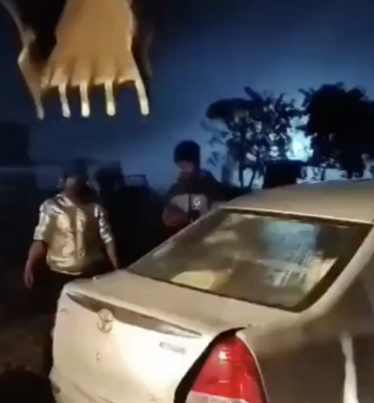 In Narayangaon, Bajrang Dal Cow Vigilantes Bulldoze Car and Bury Seized Meat