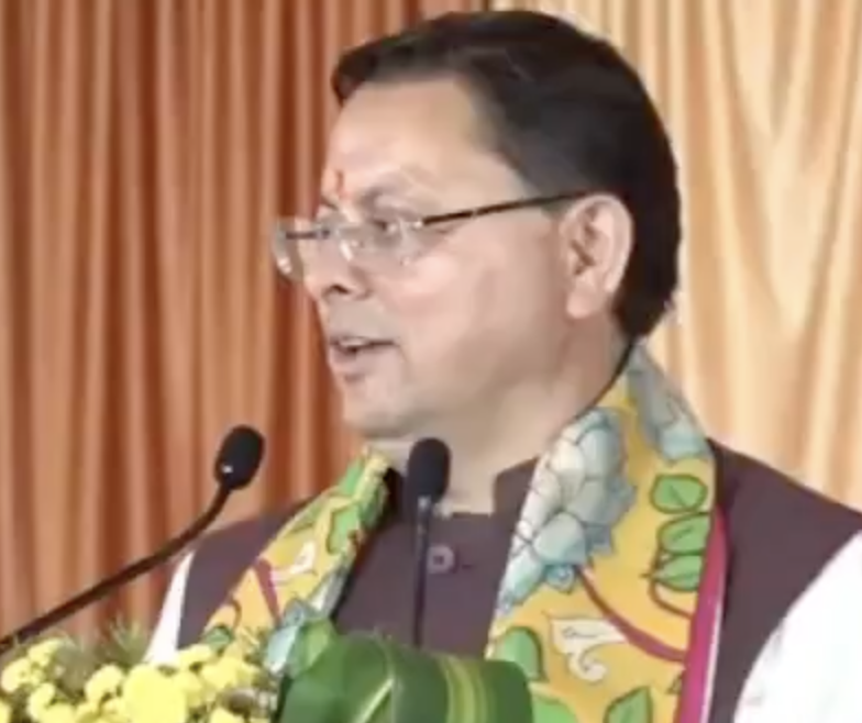 In Tirupati, CM Dhami Hails Article 370 Move and Pushes ‘Land Jihad’ Narrative