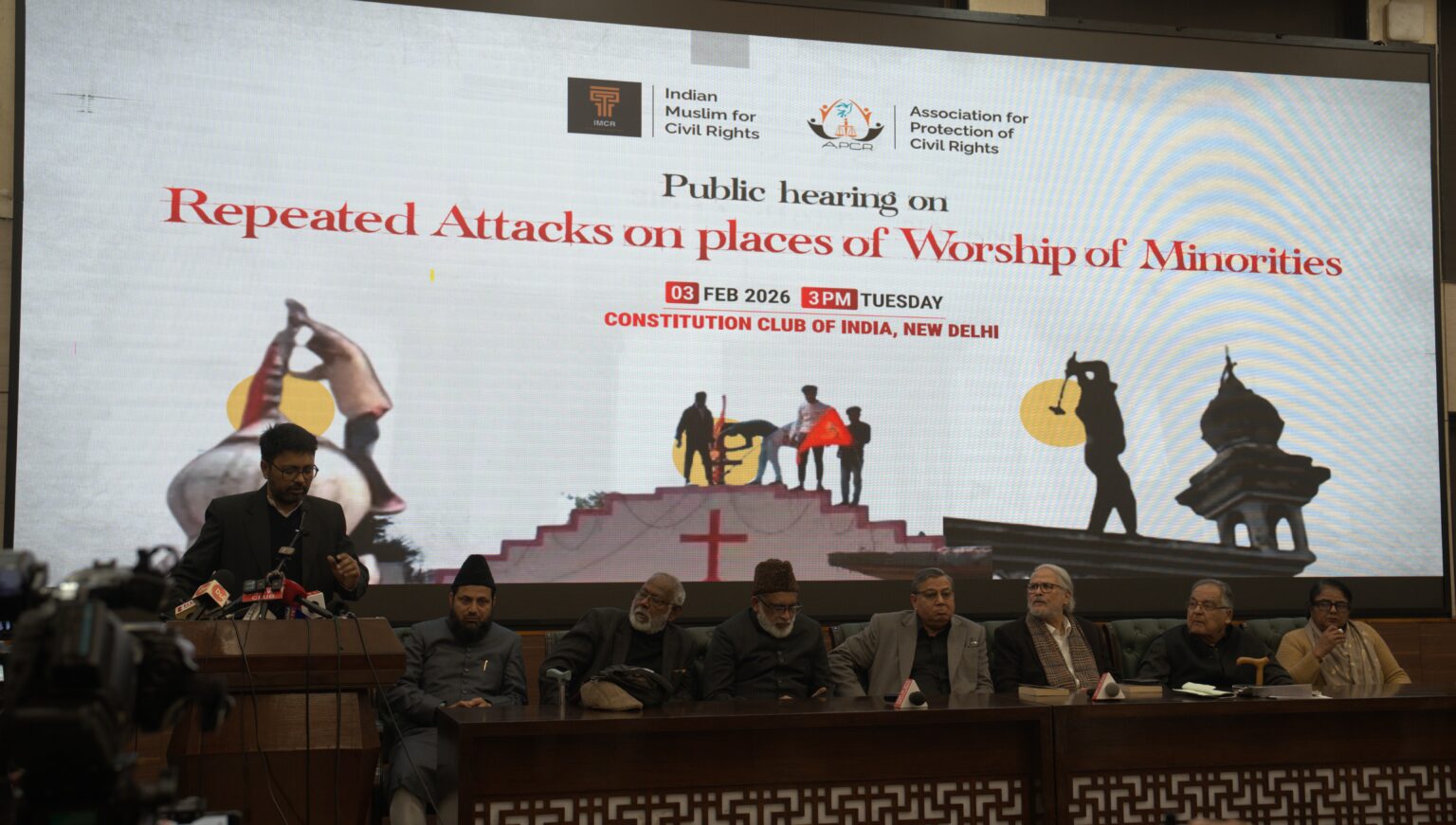Public hearing raises alarm over repeated attacks on places of worship of minorities (Maktoob Media)
