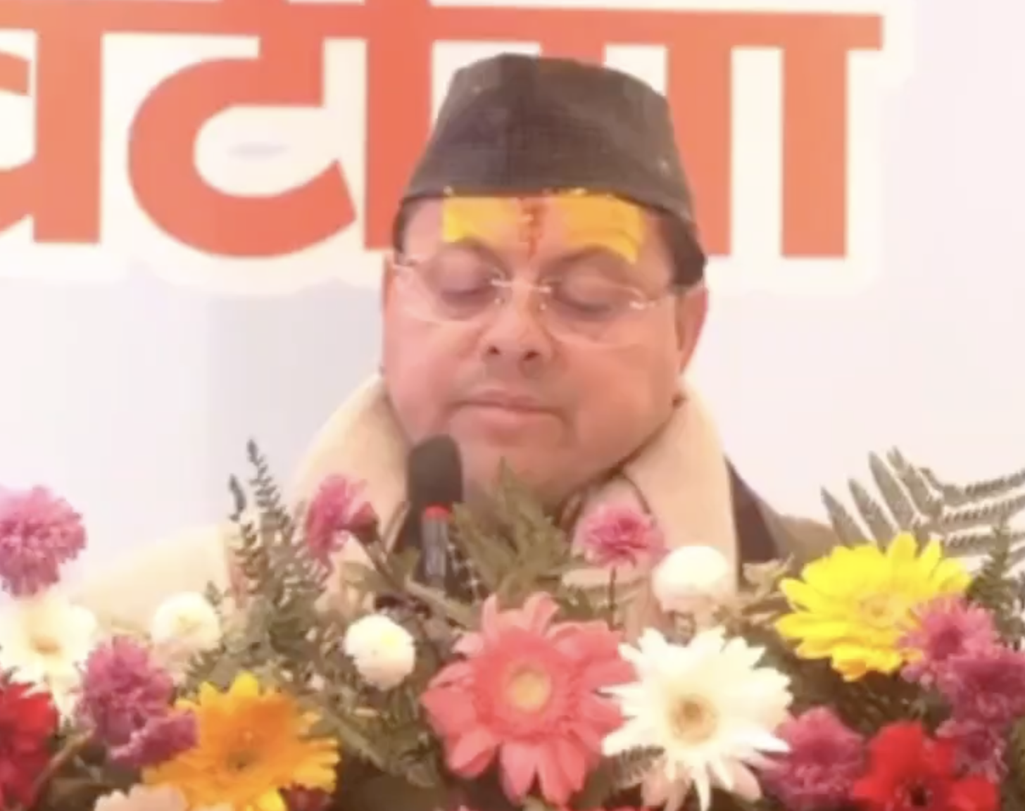 In Khatima, CM Dhami Repeats ‘Land Jihad’ and Demography Claims