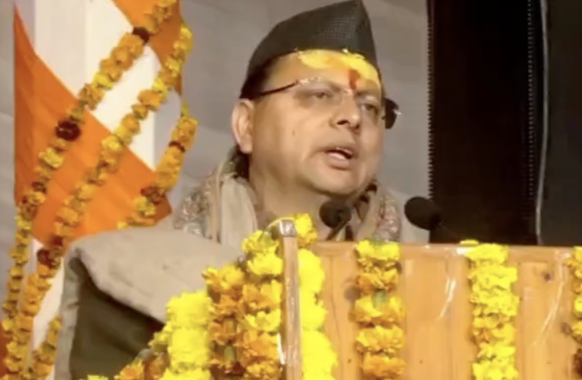 In Uttarkashi, CM Dhami Repeats ‘Jihad’ Crackdown and Madrasa Closure Claims
