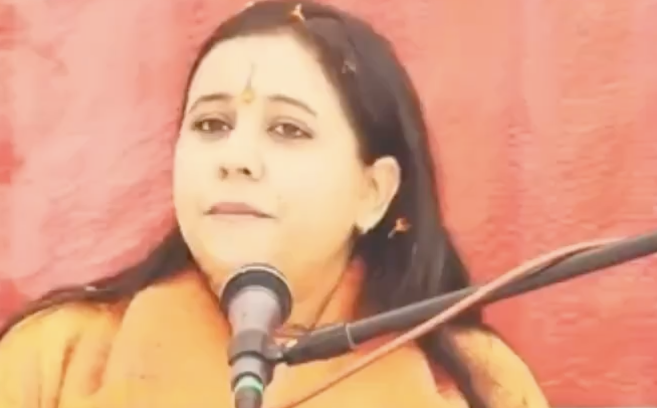In Rajgarh, Sadhvi Saraswati Glorifies Babri Demolition and Urges Hindus to Arm