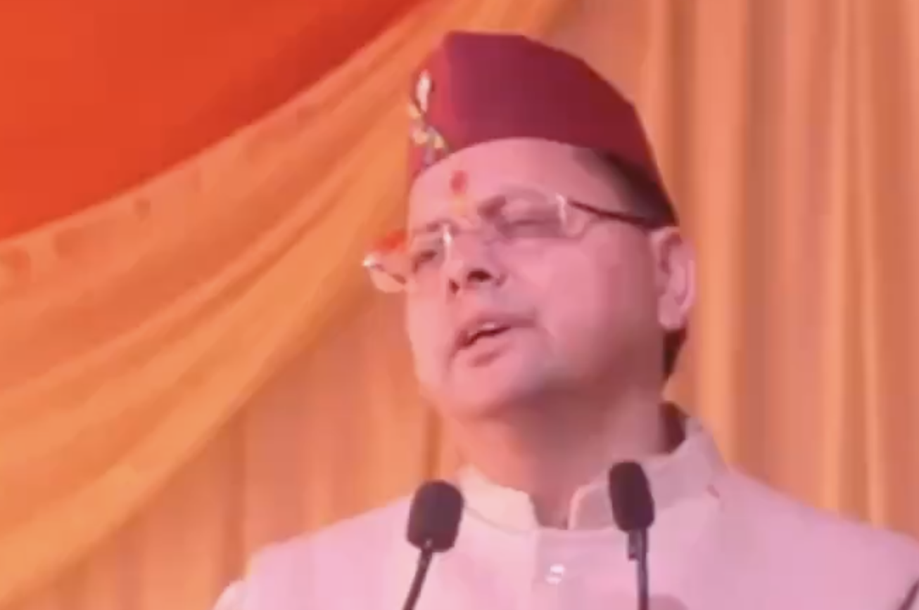 In Pauri Garhwal, CM Dhami Repeats ‘Love Jihad,’ ‘Land Jihad’ and Infiltration Claims
