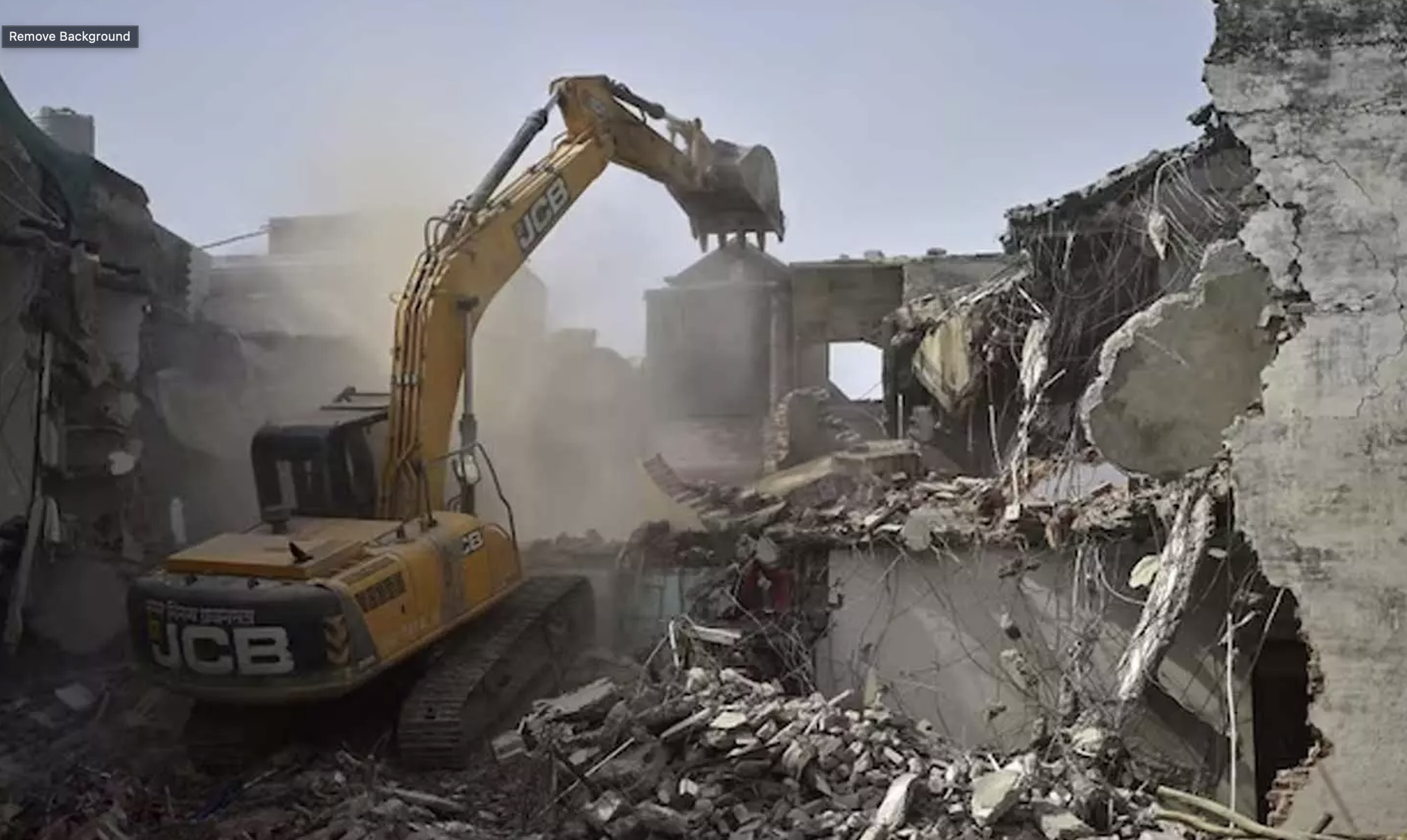 Muslim Villagers Demolish Mosque, Madrasa on Alleged Encroached Land in Sambhal with Bulldozer (The Observer Post)