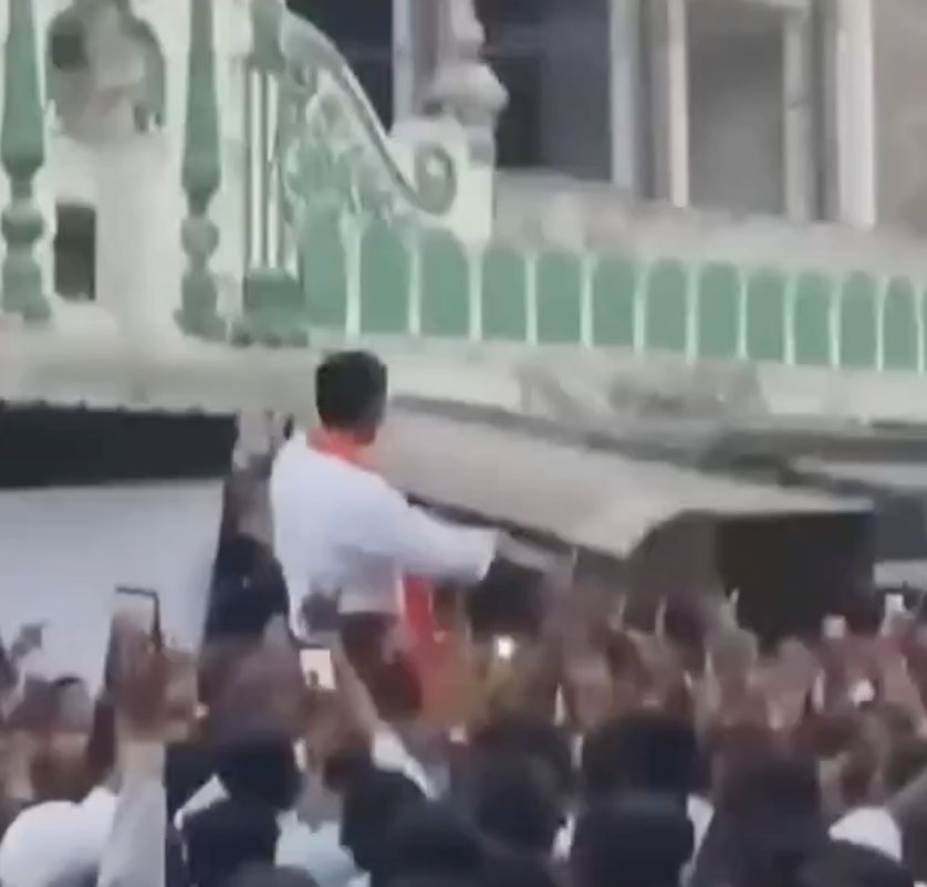 In Ahilyanagar, MLA Enacts Shooting Arrows Toward Mosque During Ram Navami Procession