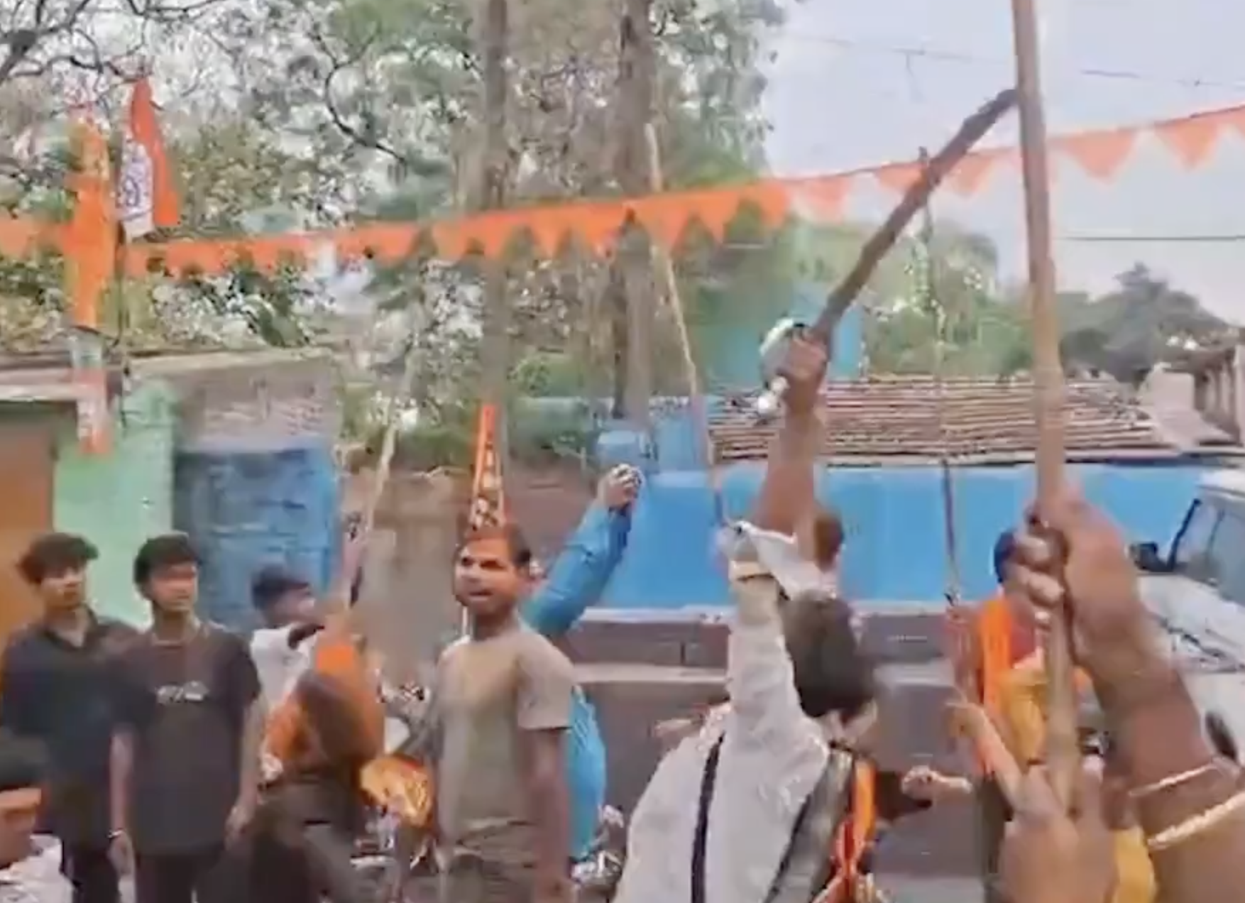 In Asansol, BJP MLA Joins Sword-Wielding Ram Navami Procession