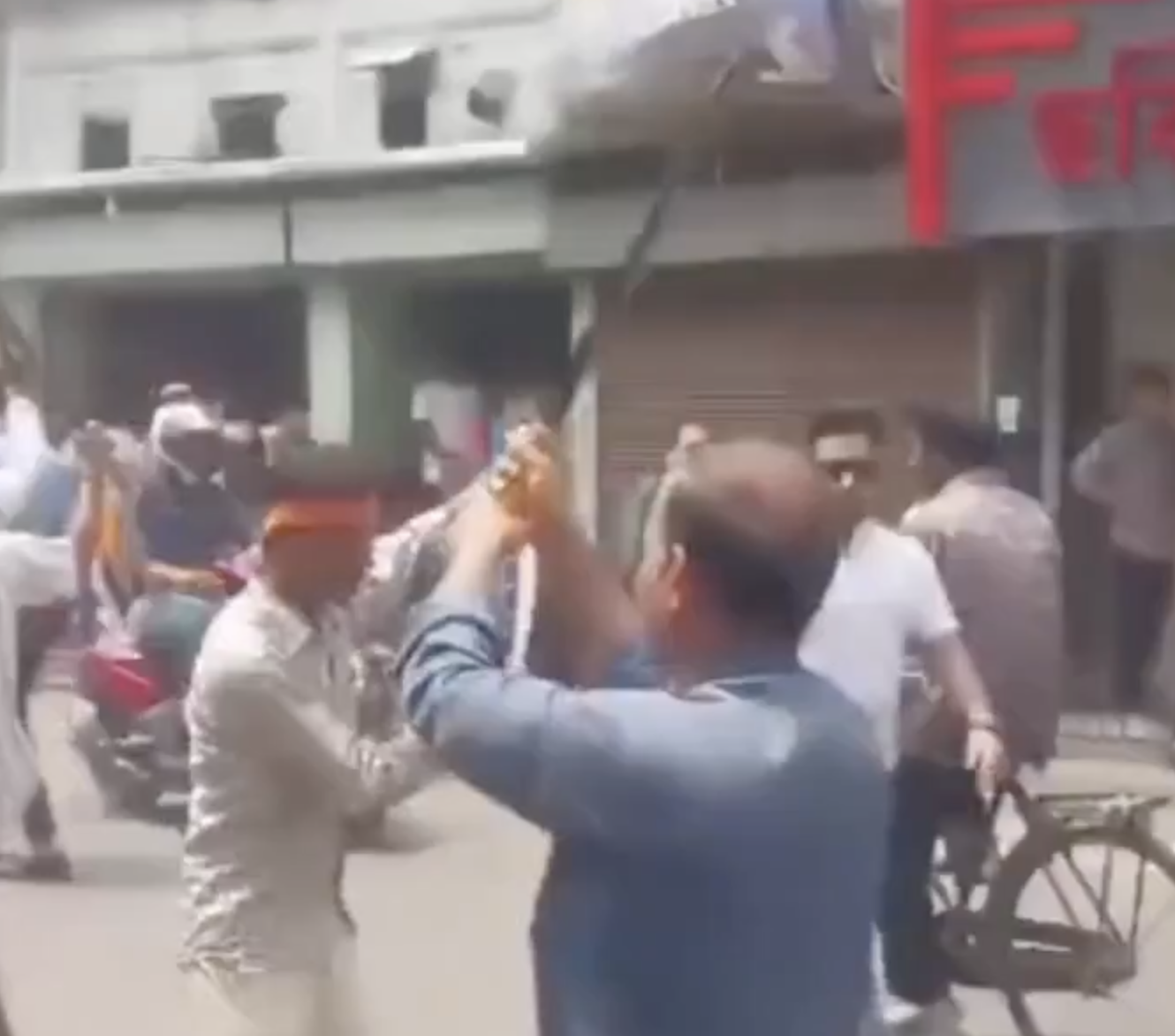 In Malda, Ram Navami Procession Participants Brandish Swords