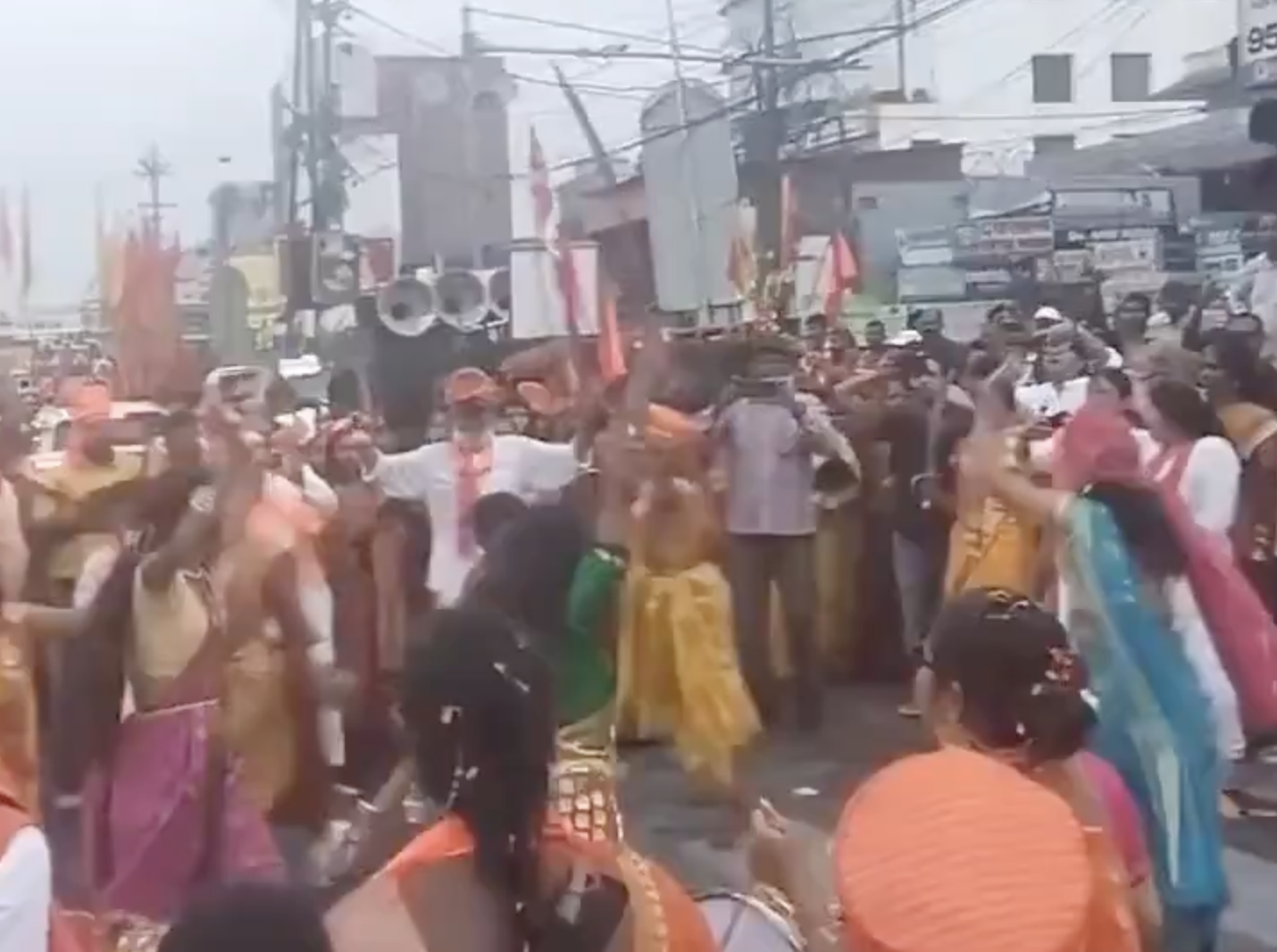 In Ranchi, Durga Vahini Members Brandish Weapons During Ram Navami Procession
