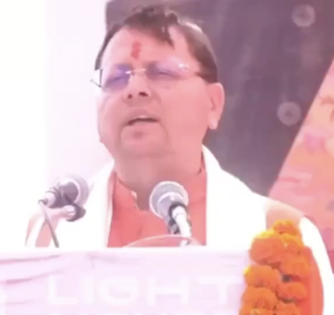 In Champawat, CM Dhami Defends Action Against Alleged ‘Land Jihad’ and ‘Infiltrators’