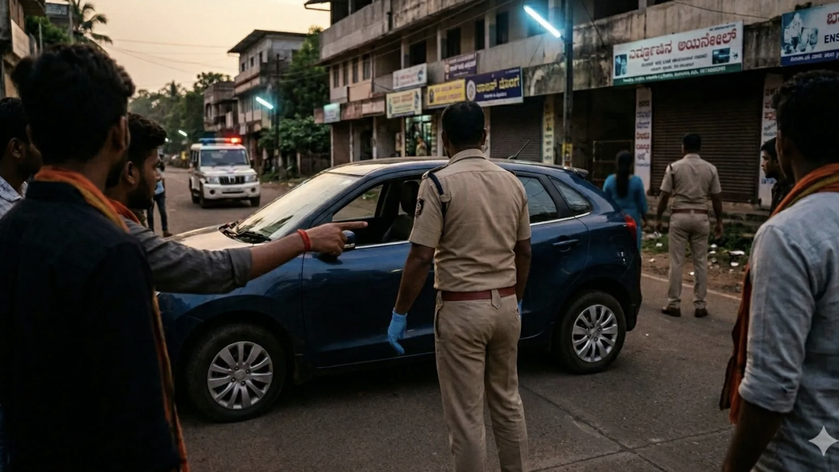 Karnataka town gripped by tension after Hindu activists intercept inter-faith duo’s car (Indian Express)