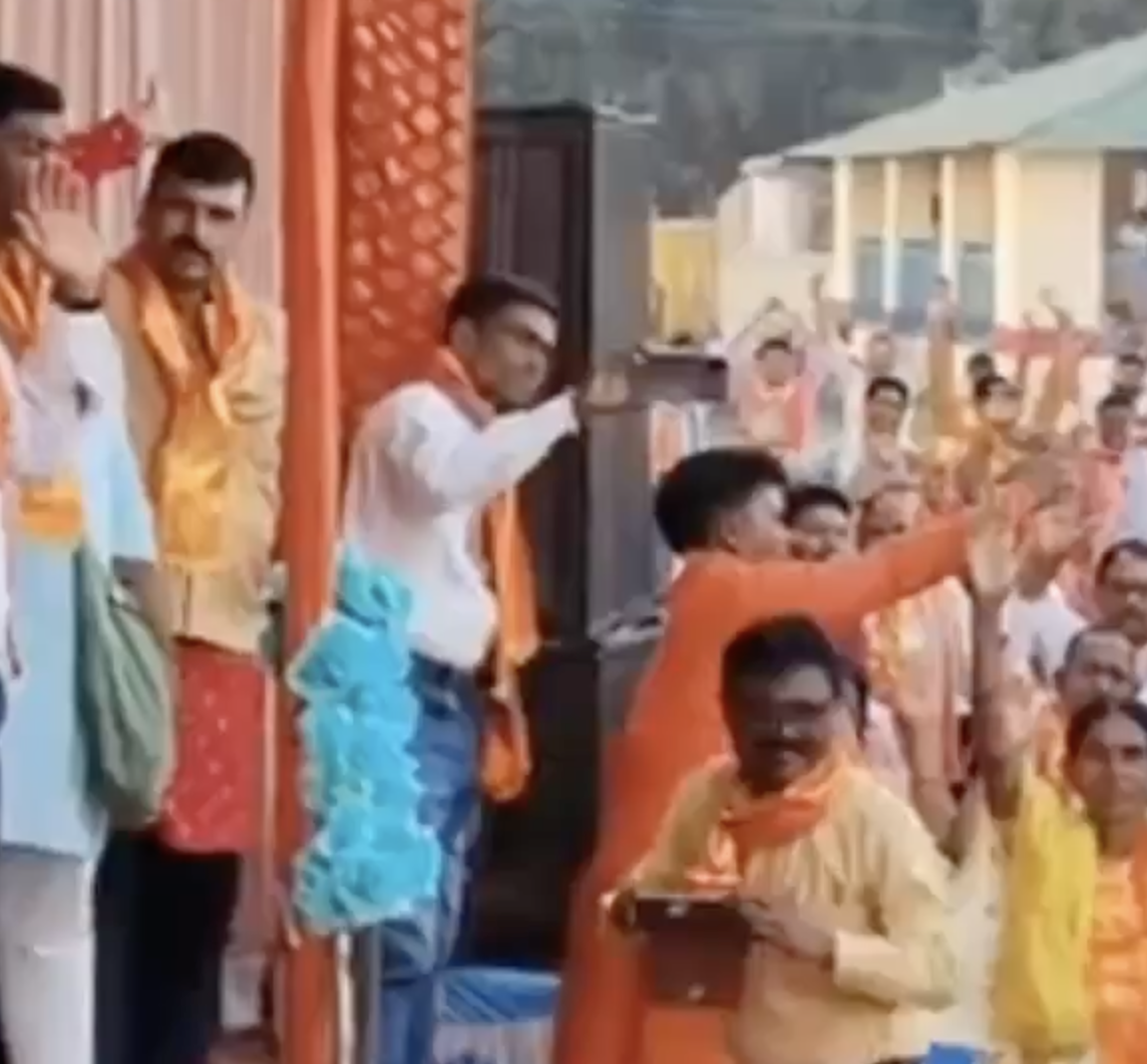 In Ranchi, Divyanand Maharaj Leads Pledge for Establishment of a Hindu Rashtra