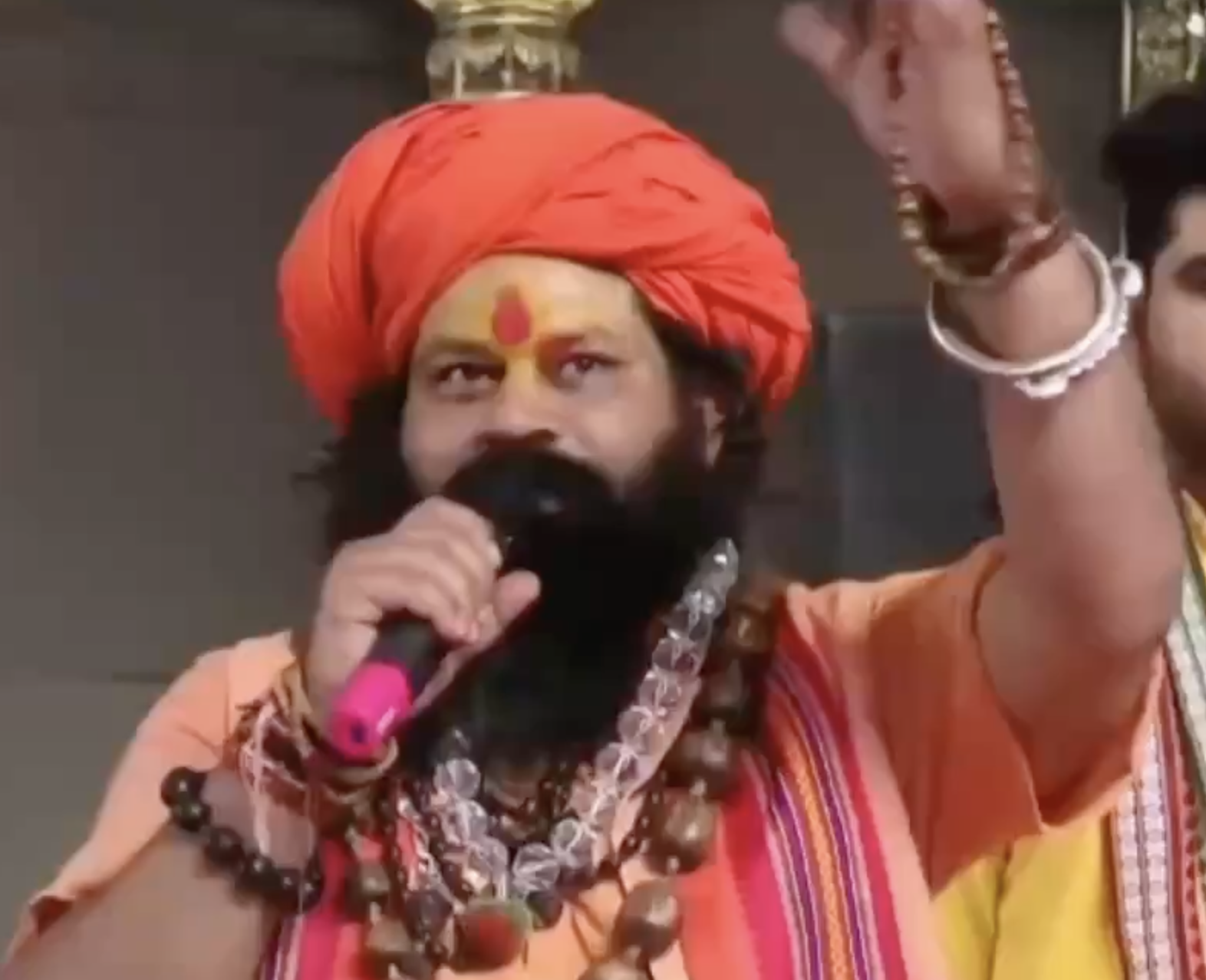 In Prayagraj, Mahant Raju Das Calls for Hindu Rashtra and Krishna Janmabhoomi Temple