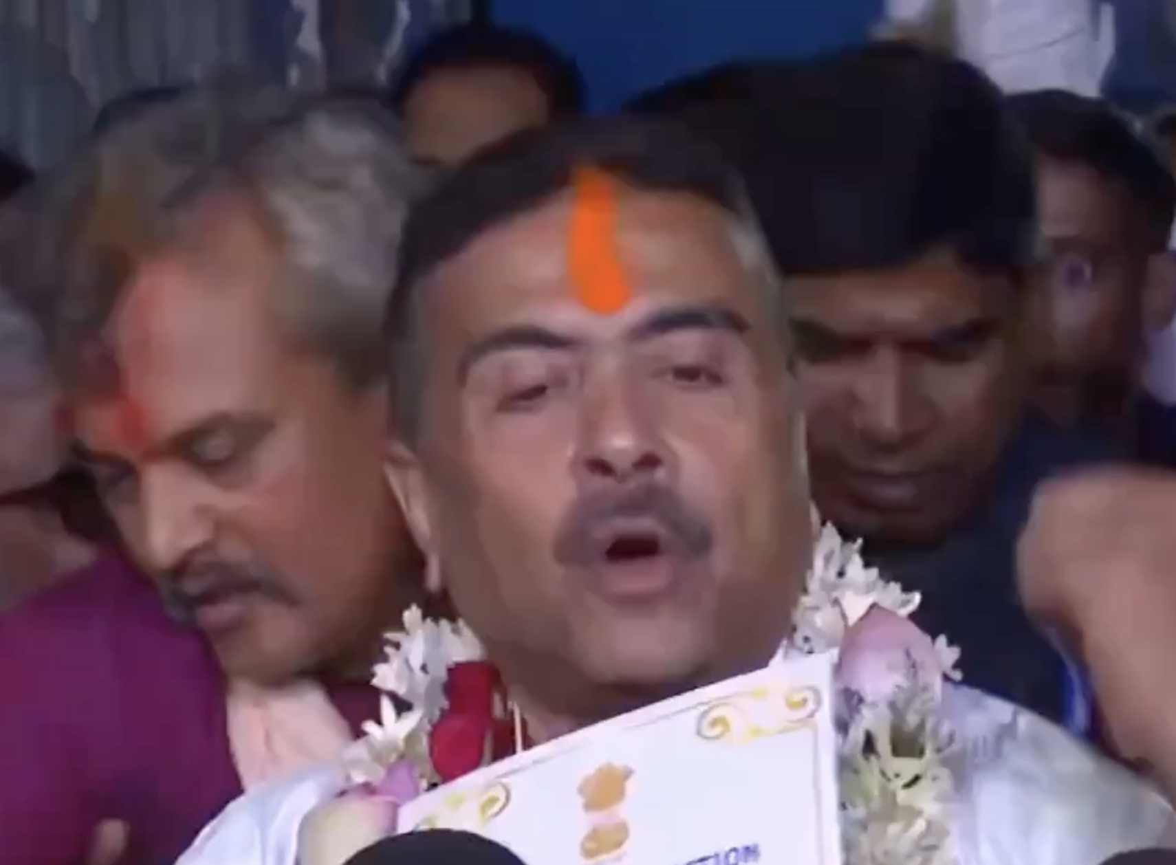 In Kolkata, Suvendu Adhikari Calls Election Victory a Win for Hindutva